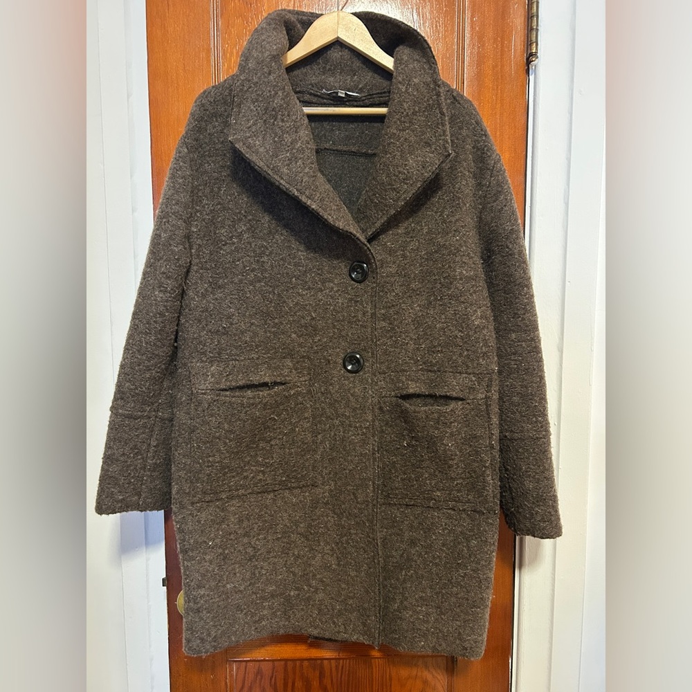 Wool sweater coat from France